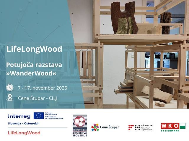 Potujoča razstava »WanderWood« na Cene Štupar – CILJ