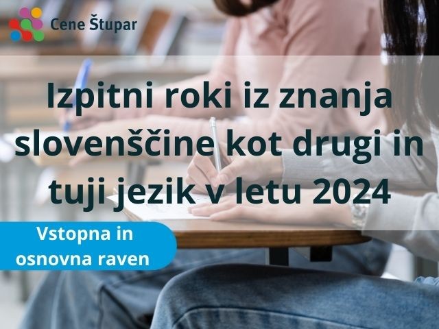 Izpiti 2024 Slovenščina
