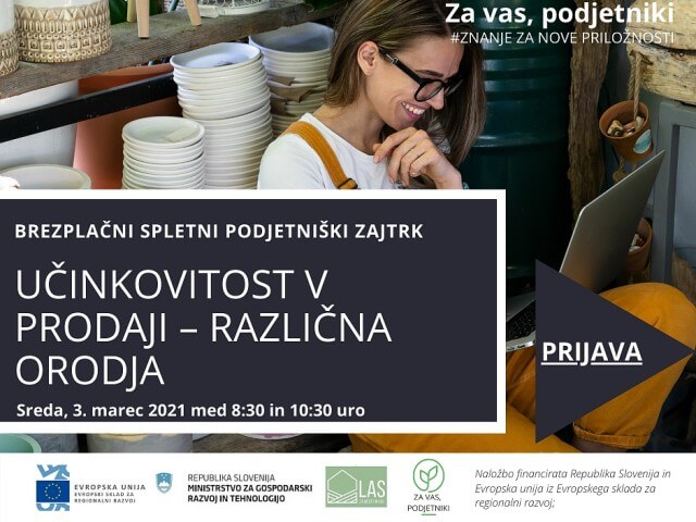 Različna orodja za učinkovitost pri prodaji