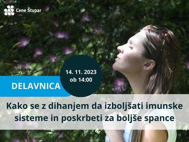 Vabilo na brezplačno delavnico Dihanje