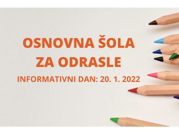 Osnovna šola za odrasle: Informativni dan