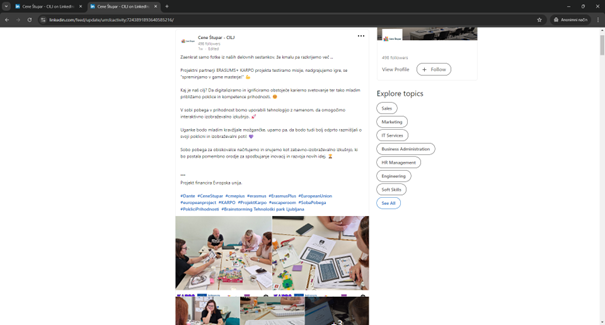 LinkedIn Cene Štupar September 23, 2024