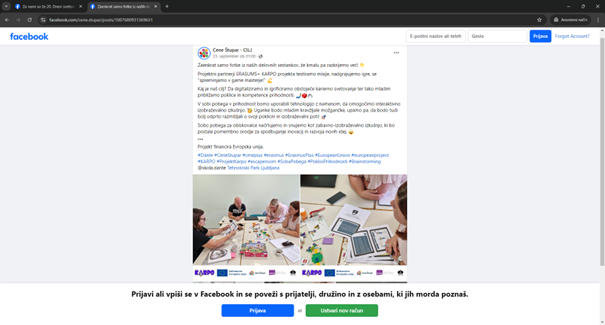 Facebook Prices Štupar September 23, 2024
