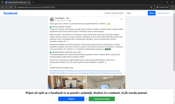 Facebook Prices Štupar October 8, 2024