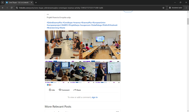 LinkedIn Cene Štupar October 8, 2024 2