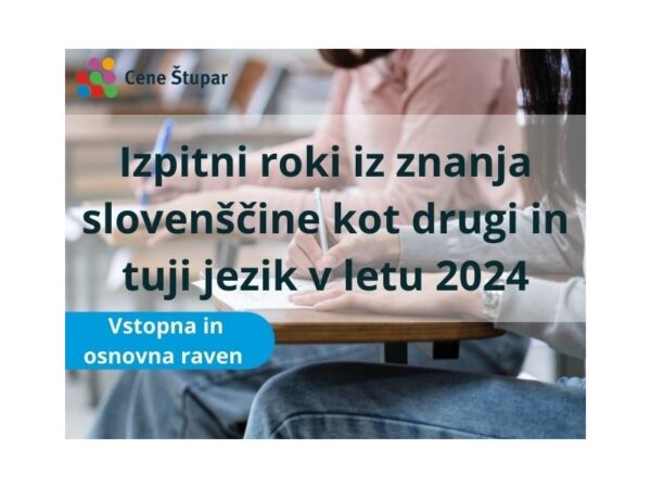 Izpiti 2024 Slovenščina