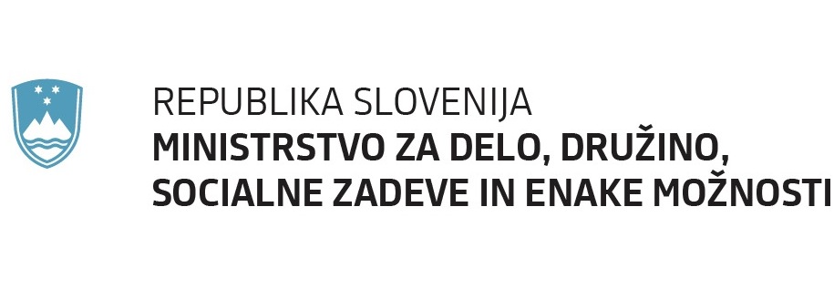 Logotip Minstrstva za delo, družino, socialne zadeve in enake možnosti