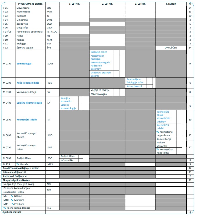 Cosmetology Technician Curriculum through the end of the 2027/2028 school year