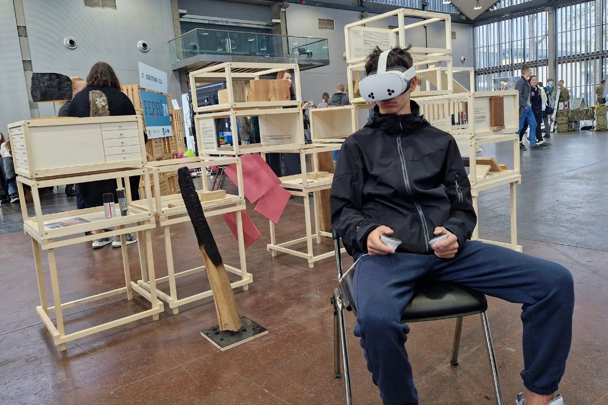 VR igra na Sejmu karierno-zaposlitvenih priložnosti na Gospodarskem razstavišču, Ljubljana.