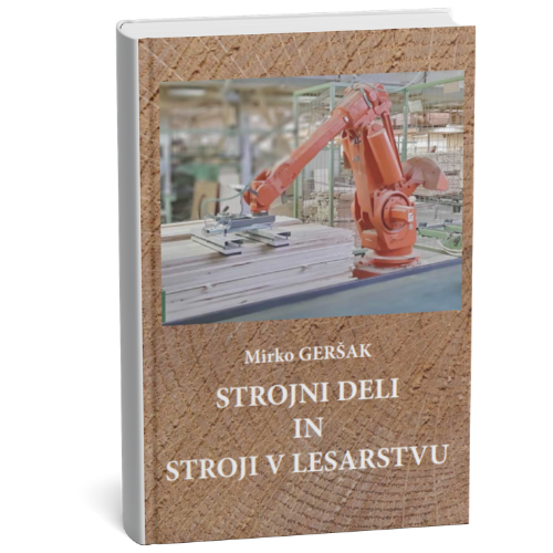 Naslovnica učbenika Strojni deli in stroji v lesarstvu